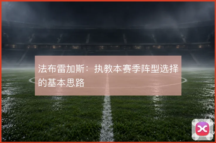 法布雷加斯：执教本赛季阵型选择的基本思路